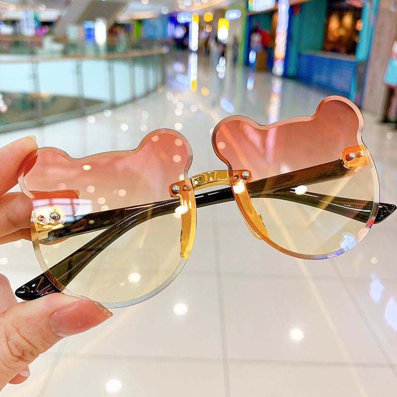 Girls Bear Shape UV Protection Sunglasses Gift For Kids