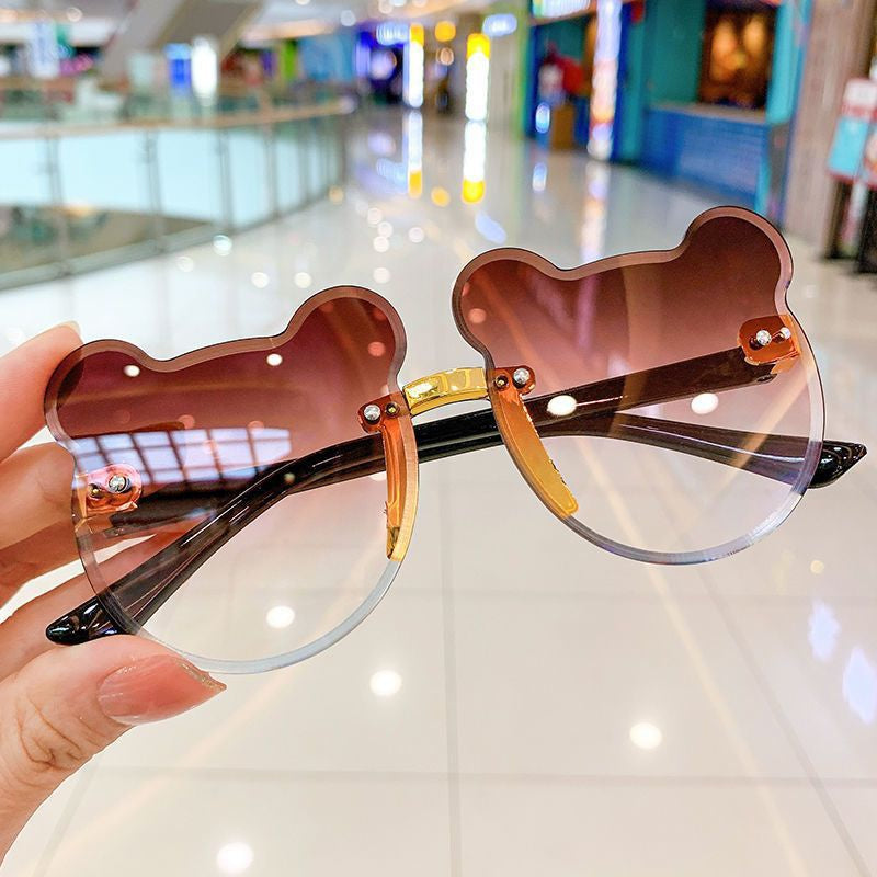 Girls Bear Shape UV Protection Sunglasses Gift For Kids