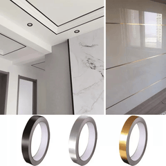 50M Golden Self Adhesive Tile Stickers Tape Waterproof Wall Gap Sealin