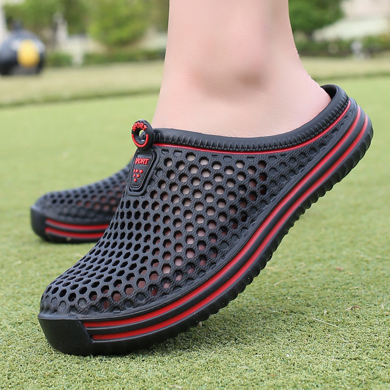 Men's Lightweight Comfy Clogs Hollow Out Non Slip Garden Shoes