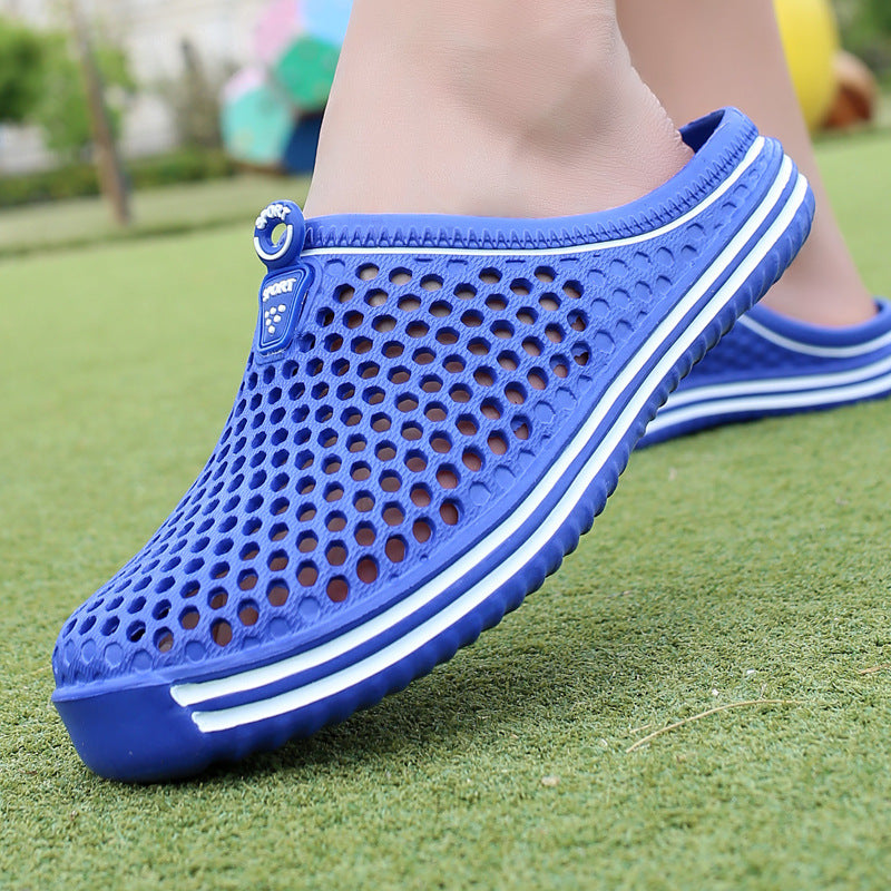 Men's Lightweight Comfy Clogs Hollow Out Non Slip Garden Shoes