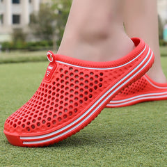 Men's Lightweight Comfy Clogs Hollow Out Non Slip Garden Shoes
