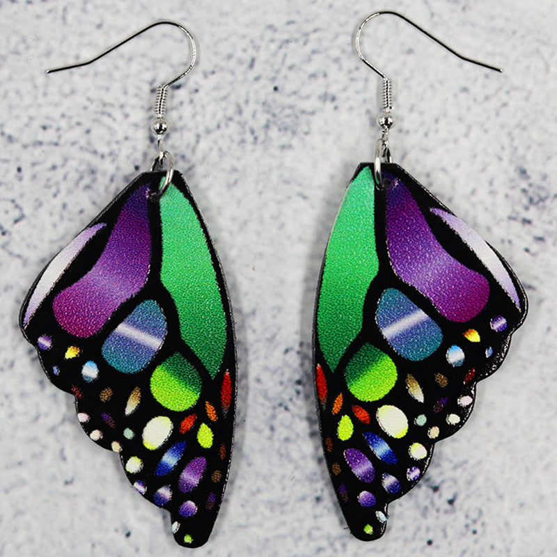 Bohemian Butterfly Wings Drop Earrings Colorful Jewelry for Women
