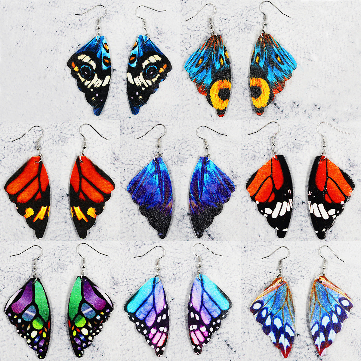 Bohemian Butterfly Wings Drop Earrings Colorful Jewelry for Women