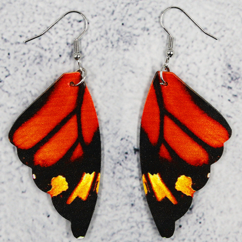 Bohemian Butterfly Wings Drop Earrings Colorful Jewelry for Women