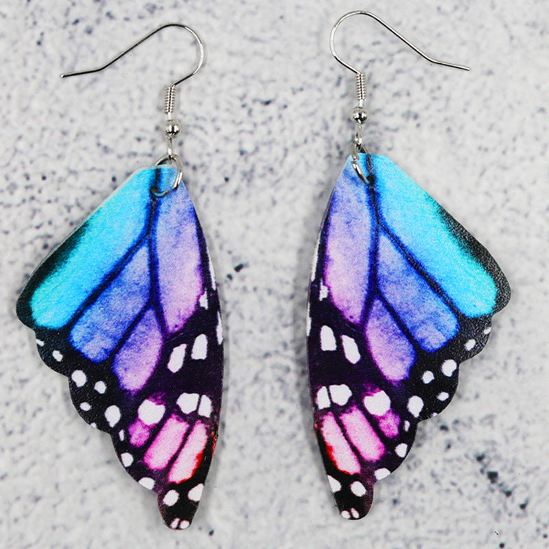 Bohemian Butterfly Wings Drop Earrings Colorful Jewelry for Women