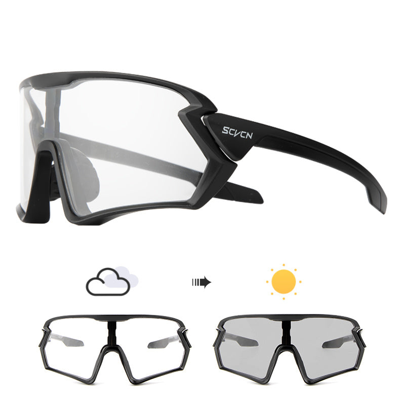 SCVCN Photochromic Cycling SunGlasses Men Road Mountain Running