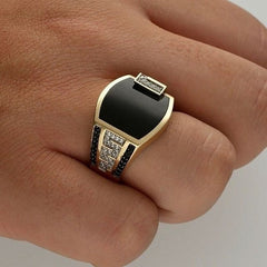 Men's Wide Face Hip Hop Ring