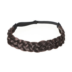 Twist Braided Wig Headband Synthetic Hair Hoop for Women