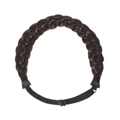 Twist Braided Wig Headband Synthetic Hair Hoop for Women