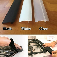 1pc Silicone Stove Gap Cover Kitchen Counter Gap Filler Heat Resistant