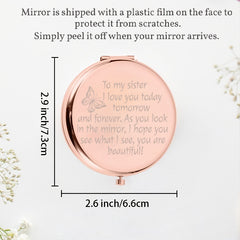 Sisters Compact Mirror - Perfect Gift for Special Occasions