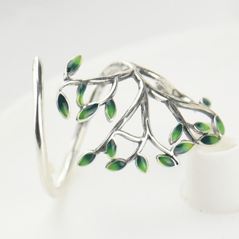Eternal Tree Of Life Adjustable Ring Vintage Statement Jewelry