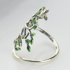 Eternal Tree Of Life Adjustable Ring Vintage Statement Jewelry