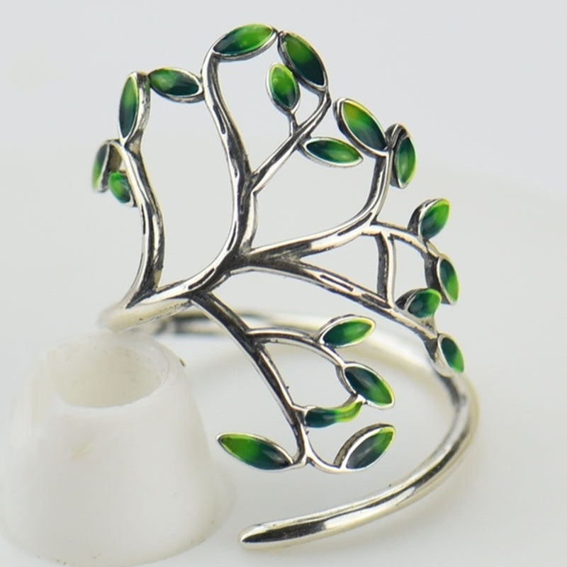 Eternal Tree Of Life Adjustable Ring Vintage Statement Jewelry