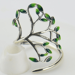 Eternal Tree Of Life Adjustable Ring Vintage Statement Jewelry