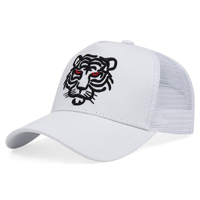 Tiger Baseball Cap Mesh Breathable Hip Hop Dad Hat Adjustable Sun Hat