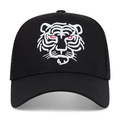 Tiger Baseball Cap Mesh Breathable Hip Hop Dad Hat Adjustable Sun Hat