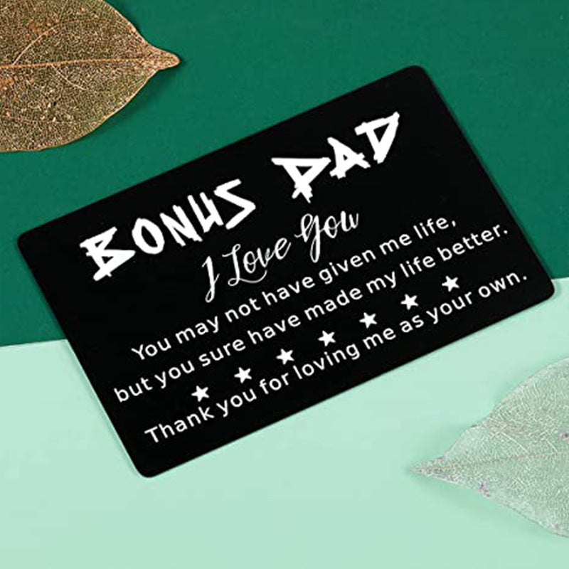 Dad Engraved Card Wallet Clip For Father's Gift