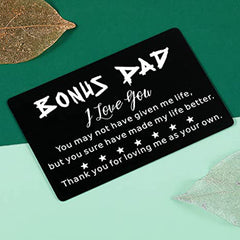 Dad Engraved Card Wallet Clip For Father's Gift