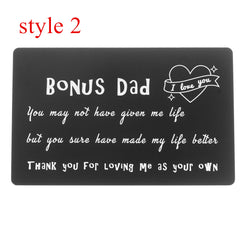 Dad Engraved Card Wallet Clip For Father's Gift
