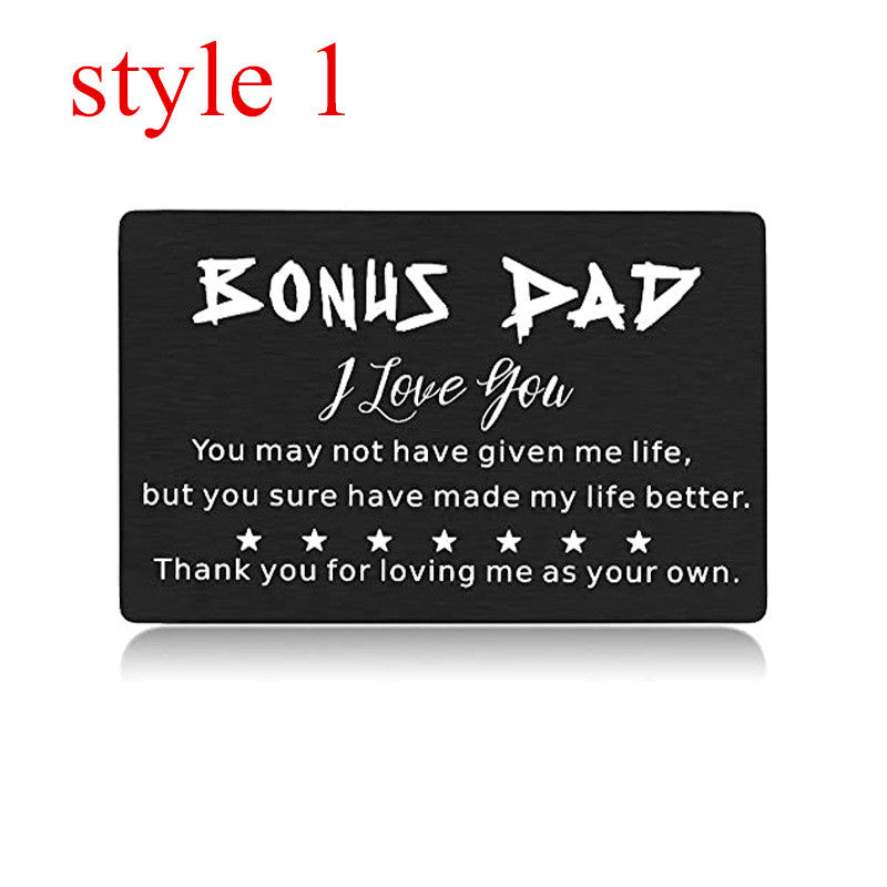 Dad Engraved Card Wallet Clip For Father's Gift