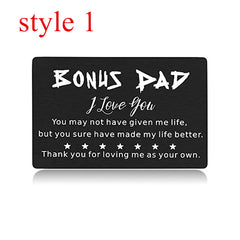 Dad Engraved Card Wallet Clip For Father's Gift