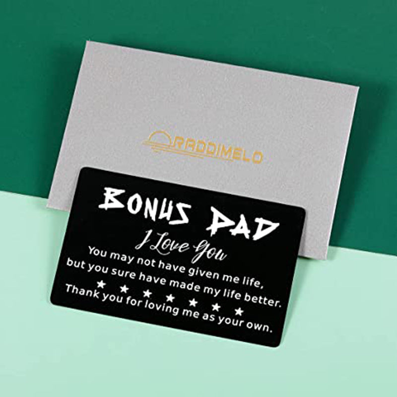 Dad Engraved Card Wallet Clip For Father's Gift