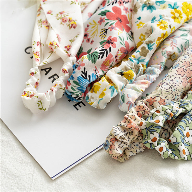 Floral Elastic Hair Scarf Headbands Turban Bandana Headbands Boho Scarf