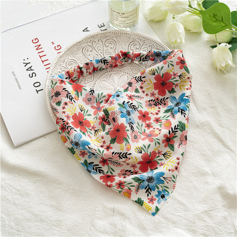 Floral Elastic Hair Scarf Headbands Turban Bandana Headbands Boho Scarf