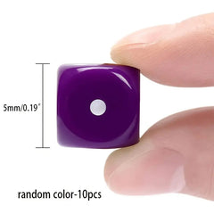 10pcs Mini Dice Set for Tabletop Games Math Teaching Enhance Your Experience