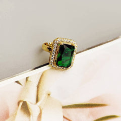 Zircon Jewelry Set Pendant Necklace Earrings Ring