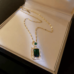 Zircon Jewelry Set Pendant Necklace Earrings Ring