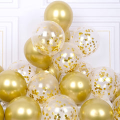 16pcs Sequin Metal Balloon Party Decoration Pack