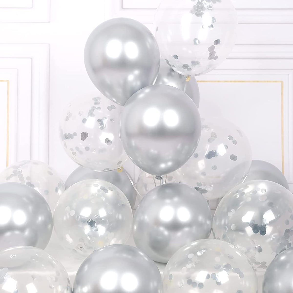 16pcs Sequin Metal Balloon Party Decoration Pack