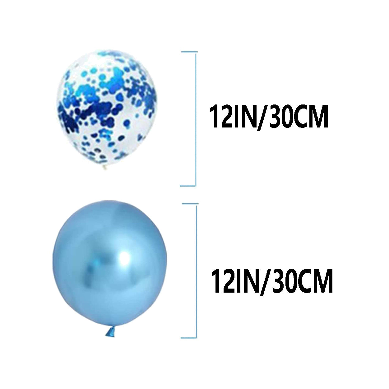 16pcs Sequin Metal Balloon Party Decoration Pack