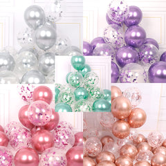 16pcs Sequin Metal Balloon Party Decoration Pack