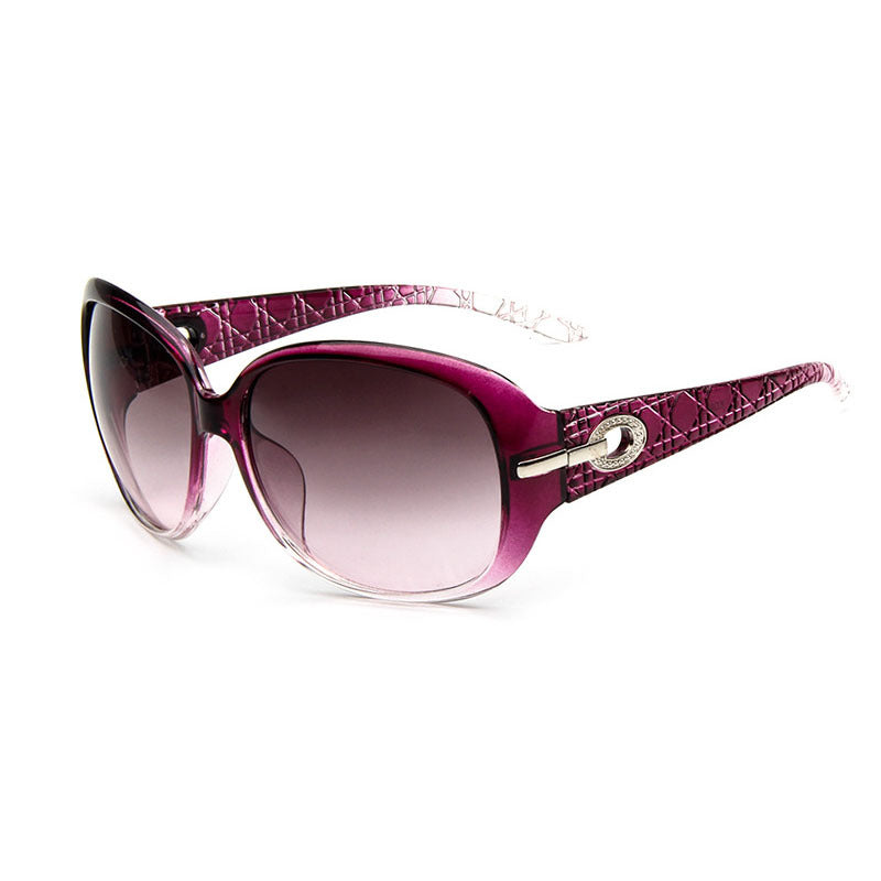Vintage Oval Frame Oversized Sunglasses UV Protection Sunshade Eyewear Women