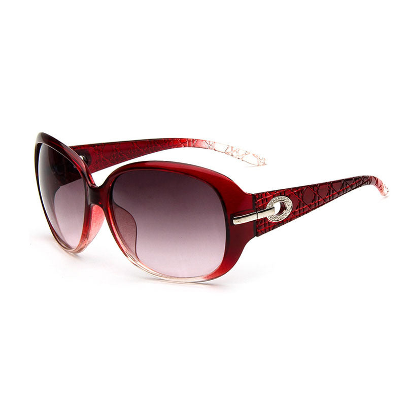 Vintage Oval Frame Oversized Sunglasses UV Protection Sunshade Eyewear Women