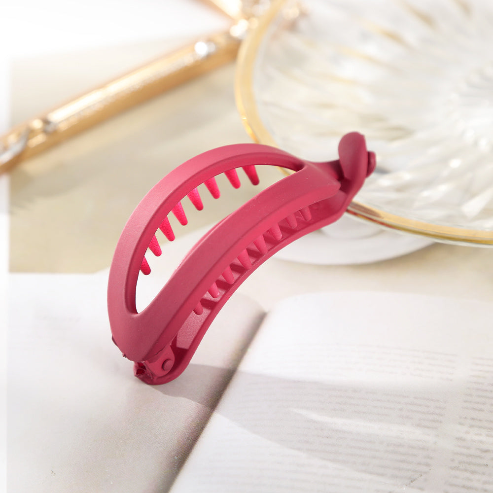 Solid Banana Clip Casual Hair Clips Women Girls Hair Styling Accessories