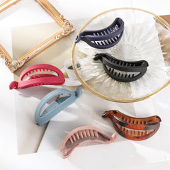 Solid Banana Clip Casual Hair Clips Women Girls Hair Styling Accessories