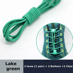 Elastic Round Shoelaces 1 Pair No Tie Locking Lazy Laces for Various Shoes