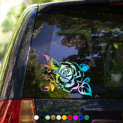 Colorful Flower Car Stickers - Add a Pop of Color to Your Ride!