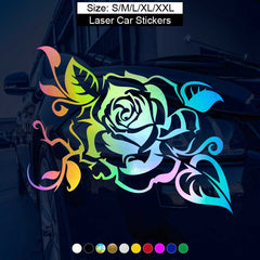 Colorful Flower Car Stickers - Add a Pop of Color to Your Ride!
