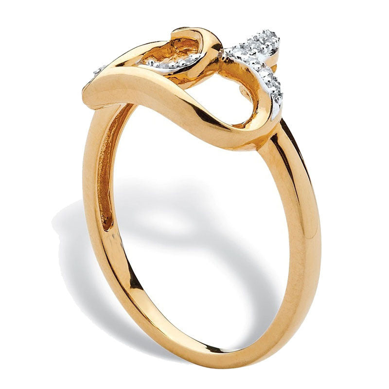 Heart Hollow Proposal Diamond Ring Men Women Couple Jewelry Gift