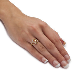 Heart Hollow Proposal Diamond Ring Men Women Couple Jewelry Gift