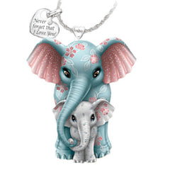 Elephant Pendant Necklace Lovely Heart Letter Butterfly Mothers