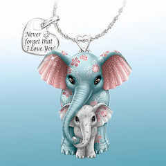 Elephant Pendant Necklace Lovely Heart Letter Butterfly Mothers