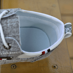 Men's Plaid Loafer Shoes Breathable Lightweight Non slip Canvas Shoes