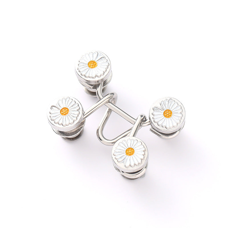 10pcs Waist Retracting Jeans Buckle Metal Button